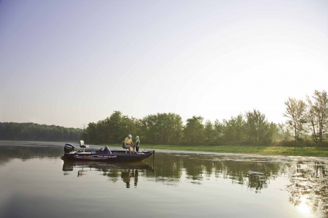 A bass boat is a small boat that is designed for bass fishing (or panfish), usually in freshwater. The modern bass boat features swivel chairs, storage bins for fishing tackle, and a live well with recirculating water where caught fish may be kept alive.