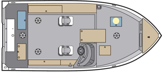 The definition of an outboard motor is a detachable engine mounted on outboard brackets on the stern of your boat.  This configuration will have only one single engine.