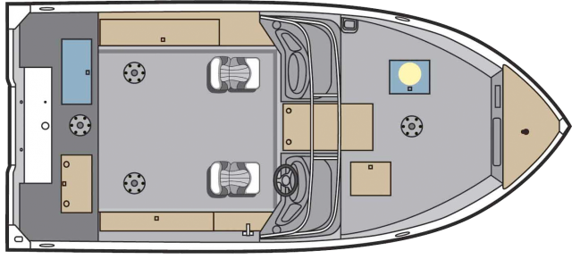 Small lightweight and, durable boats made of aluminum are most often used for freshwater fishing. They are generally very simple craft, featuring riveted or welded aluminum hulls and bench seating.