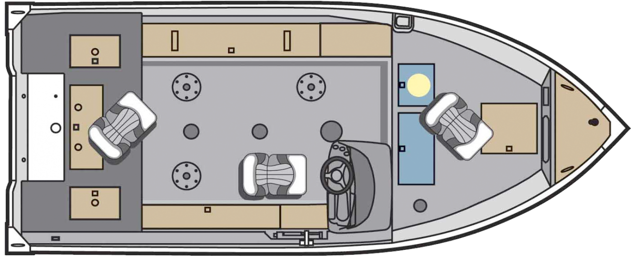 Small lightweight and, durable boats made of aluminum are most often used for freshwater fishing. They are generally very simple craft, featuring riveted or welded aluminum hulls and bench seating.