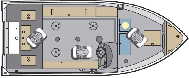 Small lightweight and, durable boats made of aluminum are most often used for freshwater fishing. They are generally very simple craft, featuring riveted or welded aluminum hulls and bench seating.