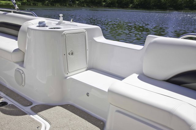 Wakeboarders want a giant wake to launch from as they cross from left to right behind the boat. With the engine set back against the transom, these boats carve a steep, large wake that riders love.