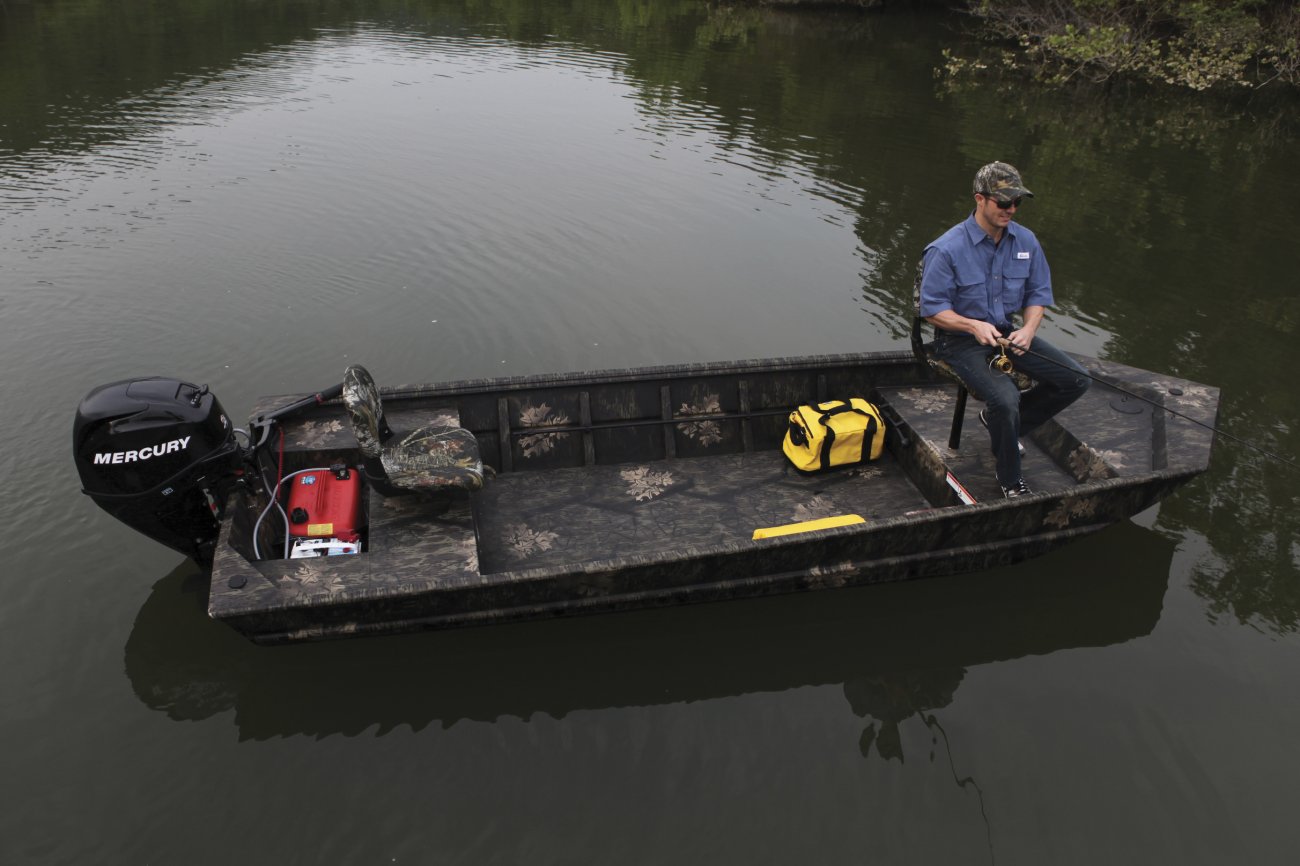 Small lightweight and, durable boats made of aluminum are most often used for freshwater fishing. They are generally very simple craft, featuring riveted or welded aluminum hulls and bench seating.